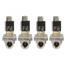 2S-200-20 G3/" Нормально открытый Нержавеющая сталь Электрический электромагнитный клапан для воды воздушные СОЛЕНОИДНЫЕ клапаны
