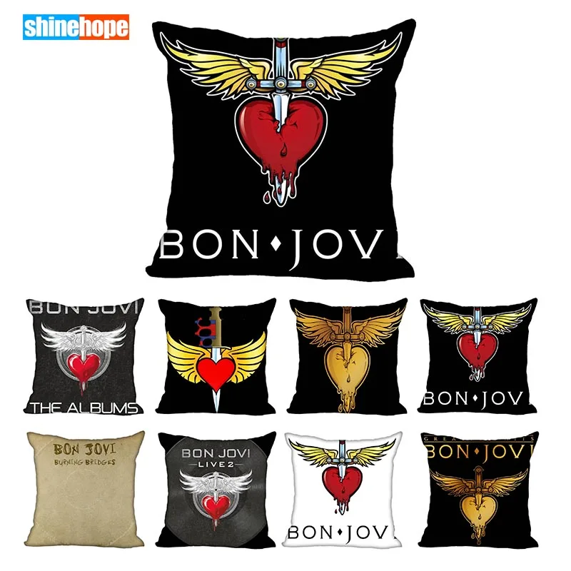 Горячая Распродажа, наволочка Bon Jovi 33X33 см, 40X40 см(с одной стороны) Домашние наволочки