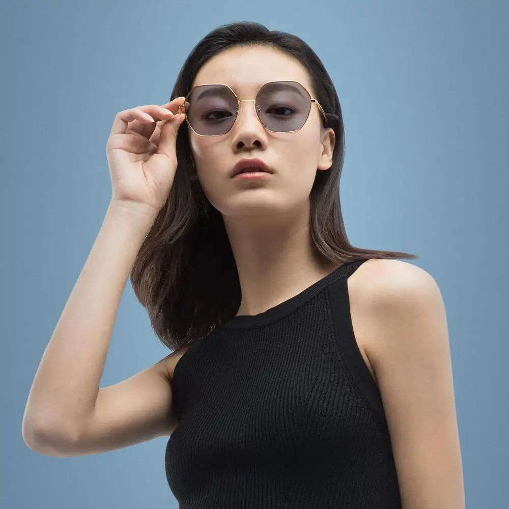 Xiaomi TS нейлон поляризованные солнцезащитные очки кошачий глаз/Геометрические очки UV400 модной мужской кольцо анти-блики Удобная