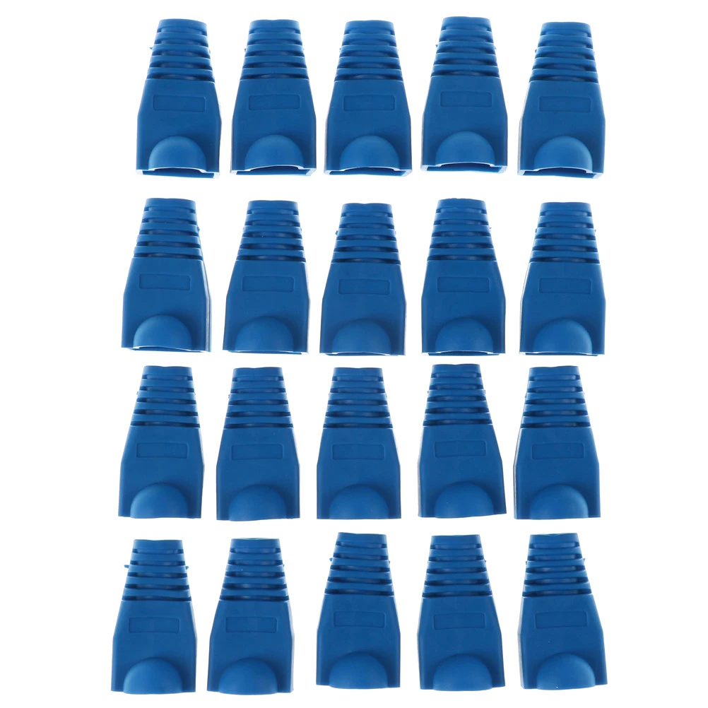 

20pcs Colorful Cat7 RJ45 Connector Caps Cat 7 Plugs Network Ethernet Cable Strain Relief Cap RJ45 Connector Covers