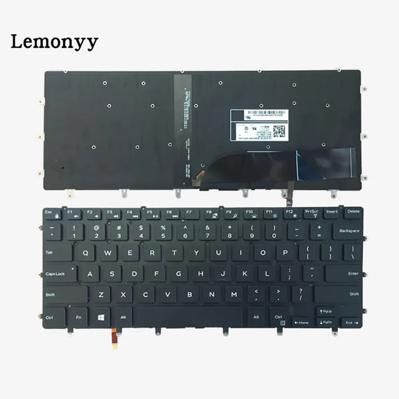 Клавиатура ноутбука США для Dell Inspiron P57G P57G001 P41F P41F001 7558 7568 английская клавиатура с подсветкой