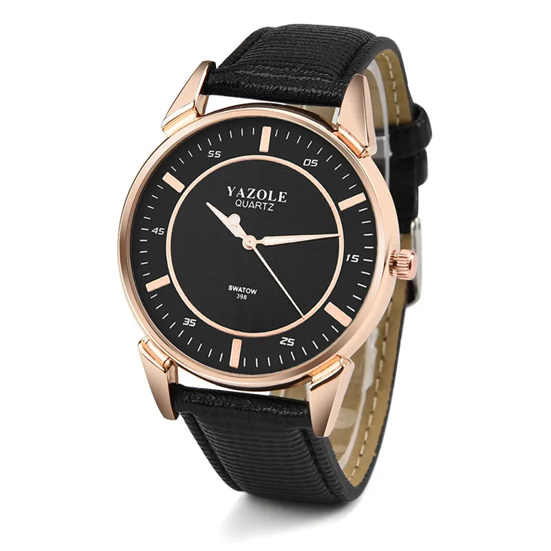 New Listing Luxury Men Watch Fashion Male QuartzWatch Round Leather Band Analog Quartz Wrist Watch Clock relogio masculino M22 (2)