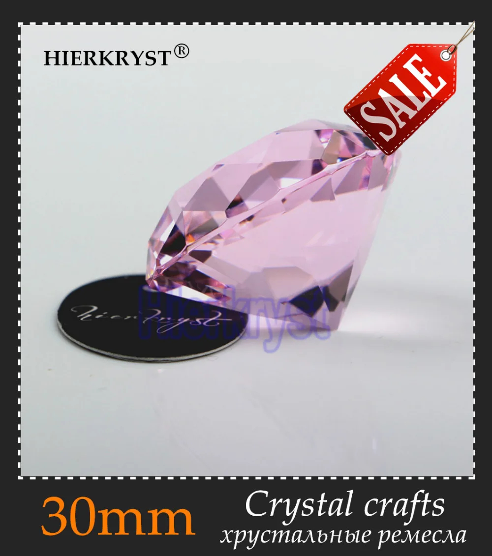 1 шт. розовый Стекло кристалл алмаз пресс-папье радуга ремесла свадебные