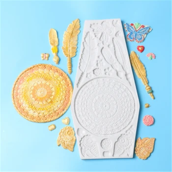 

Dream Catcher Feather Butterfly Shape DIY Chocolate Mold Cake Dessert Table Decoration Baking Tool Clear Texture Easy Release