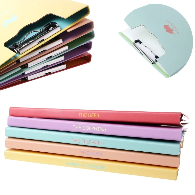 

A4 Size Colorful Animal Pattern Office Paper File School Student Document Folder