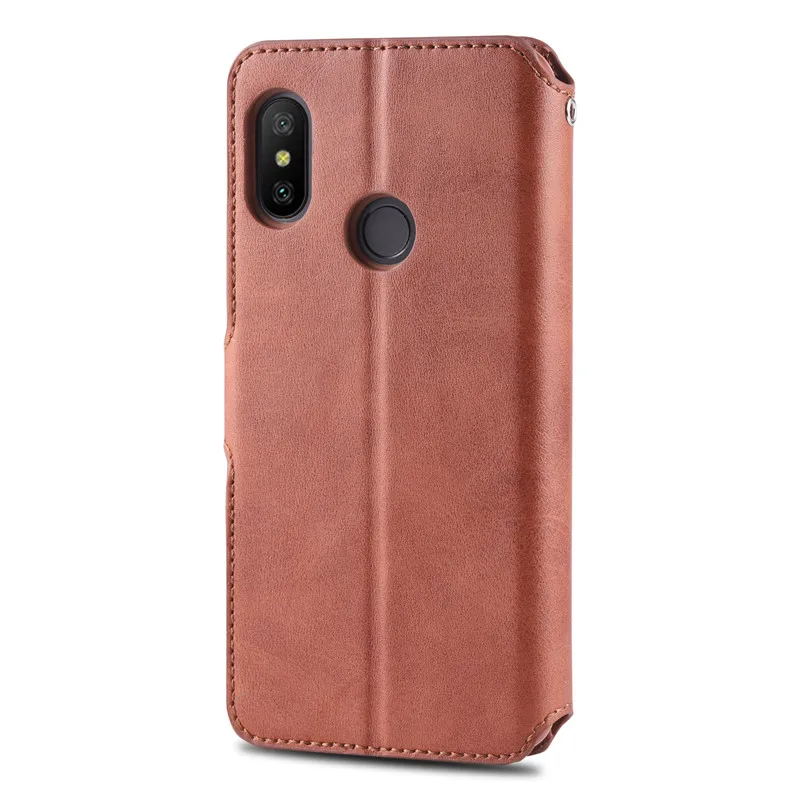 Для Xiaomi Redmi 6 Чехол-книжка из натуральной кожи кошелек чехол для Xiaomi Redmi 6 Pro держатель для карт чехол для Redmi 6 Pro