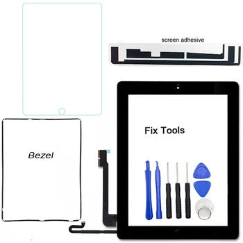 

1Pcs Digitizer Touch Screen with Frame Bezel (package as item photo) For Apple iPad 4 A1459 A1460 A1458 Sensor Front Glass Lens