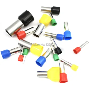 

50PCS E25-22 Electrical Crimp tubular Pre-Insulating Terminal Block Wire Connector Cable Cord End Ferrule EV25-22 AWG 4 25.0mm