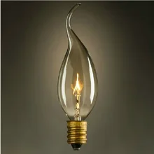 Лампа в форме свечи лампы E14 пузырь наконечник 40 Вт источник света старинная лампочка