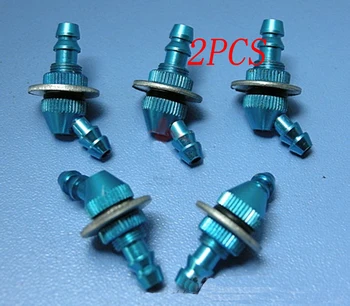 

2PCS Aluminum Bulkhead Nipple(Dia2.5,D5,L21mm)Suit w/FUEL BOTTLE 120 Degree Nozzle Oil Tank Accessories for RC Car/Boat Model