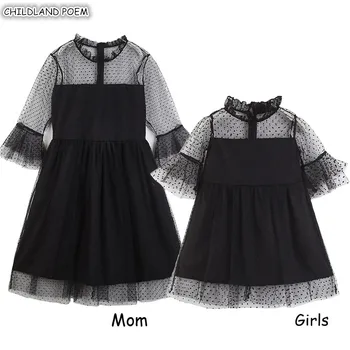 

Mommy And Me Clothes 2019 Summer Family Matching Clothes Family Look Mother Daughter Dresses Ruffle Lace Mom Daughter Dress