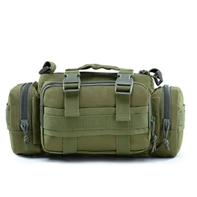 army green FJUN Multi Функция Открытый тактический для верховой езды плеча карманы Оксфорд Малый ёмкость альпинизм спортивные, поясные сумки LP03 - Цвет: army green