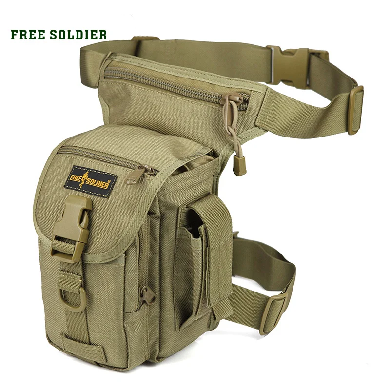 

FREE SOLDIER outdoor sports 1000D Nylon tactical military Waist Pack men's travel ride sports waist leg bag