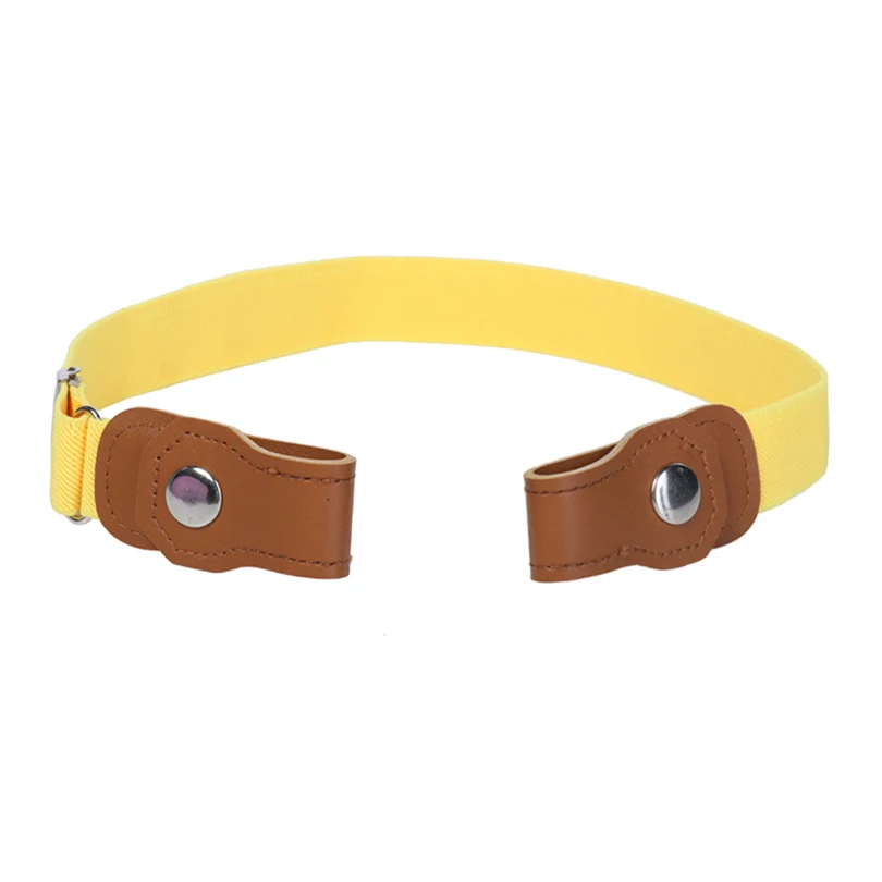 AWAYTR No Buckle Easy Elastic Free Adjustable Kids' Belt No Buckle Kids Elastic Free Belts for Toddlers Stretch Belts Boys Girls