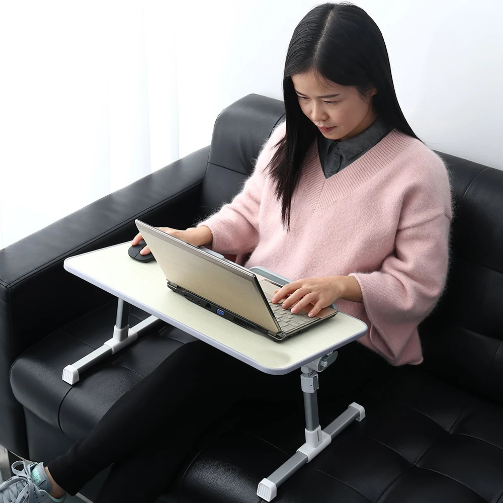 

Adjustable Laptop Table Portable Standing Bed Desk Foldable Sofa Breakfast Tray Notebook Computer Stand Holder up to 17 inch