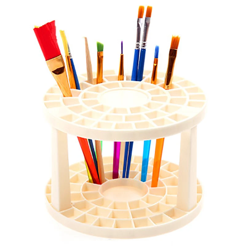 

1Pcs Paint Brush Pen 49 Holes Pen Rack Display Stand Support Holder Watercolor Painting Brush Pen Holder Art Supplies sketchbook