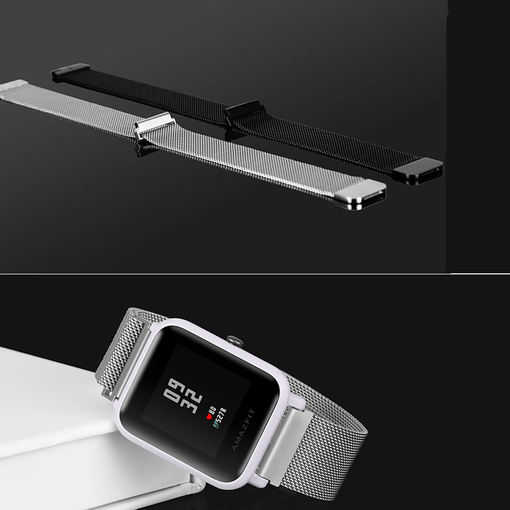 Браслет 22/20 мм для Amazfit ремень Сталь samsung Huami huawei часы 2 из металла