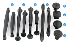 10Pcs pure copperKitchen Cabinet Handles and Knobs Black Furniture Handle for Kitchen Cabinet Drawer Pull 96mm