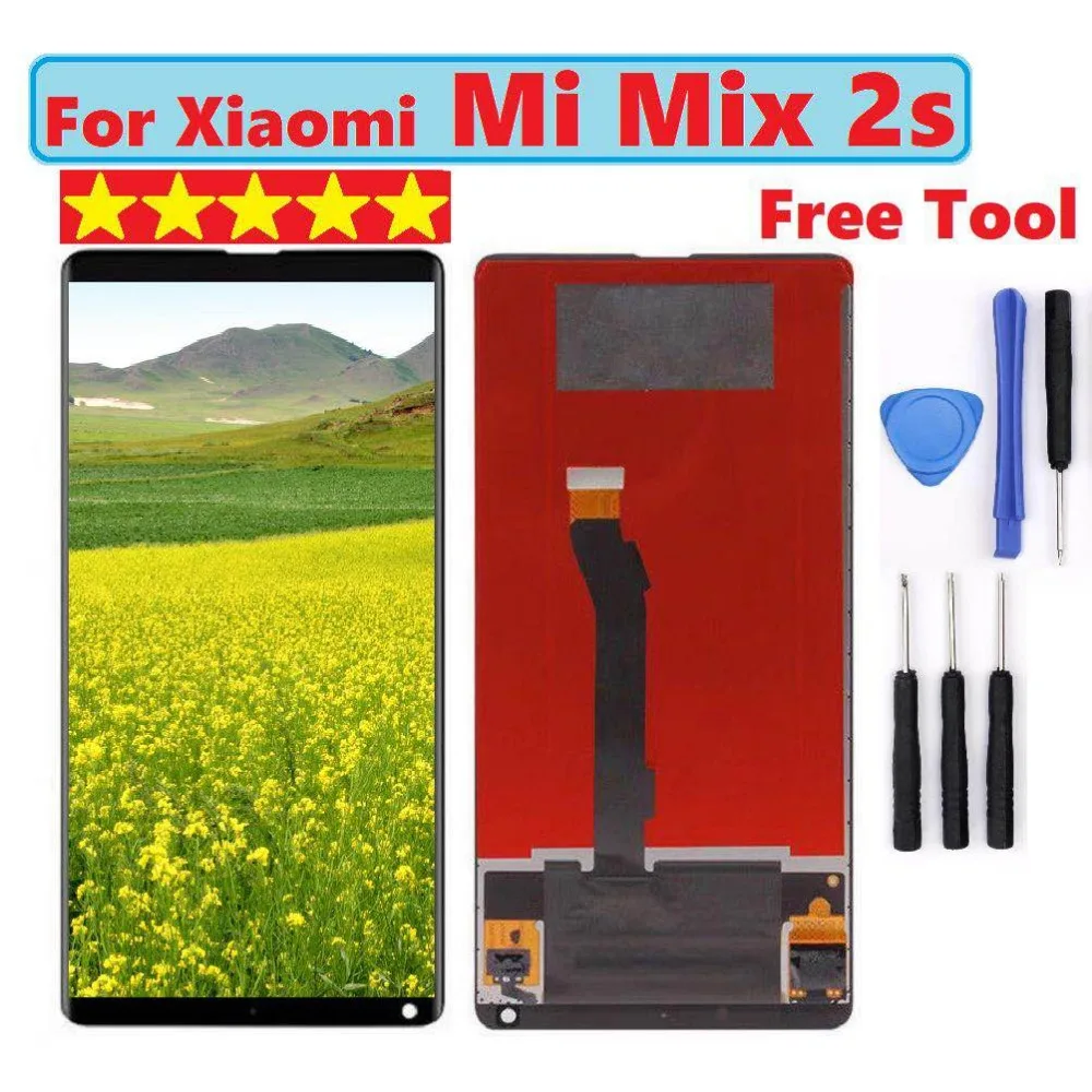 Для Xiaomi mi x 2 S x2S ЖК-дисплей с сенсорным экраном дигитайзер сборка стеклянная