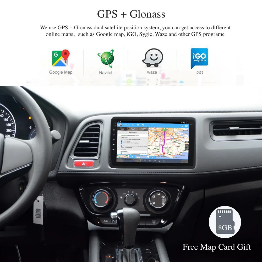 Android стерео головное устройство для Honda Vezel HR V HRV 2014 2015 2016 2017 радио Navi GPS WIFI