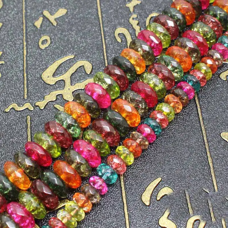 

Wholesale Faceted Multi-Color Quartzs Rondelle Beads15" BeadsFor DIY Jewelry Making !We provide mixed wholesale for all items!