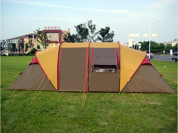 Cheap outdoor driving Family Tent two bedroom 8-10 more than one large tent camping Driving gathering Multiplayer Recommend