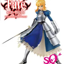 Японское аниме "Fate Stay Night [Unlimited Blade Works]" Оригинальная фигурка BANPRESTO SQ-Saber Fate/Stay Night Ver