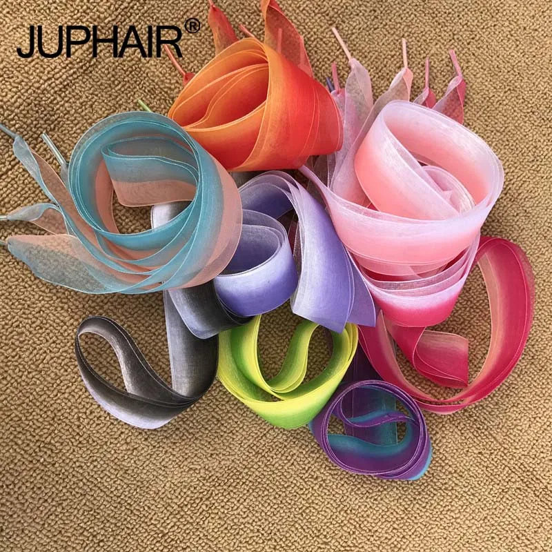 

3 Pairs Special Lace Shoelaces Personality Style Canvas Shoelaces Gradient Silky Transparent Beautiful Transparent Laces Leisure