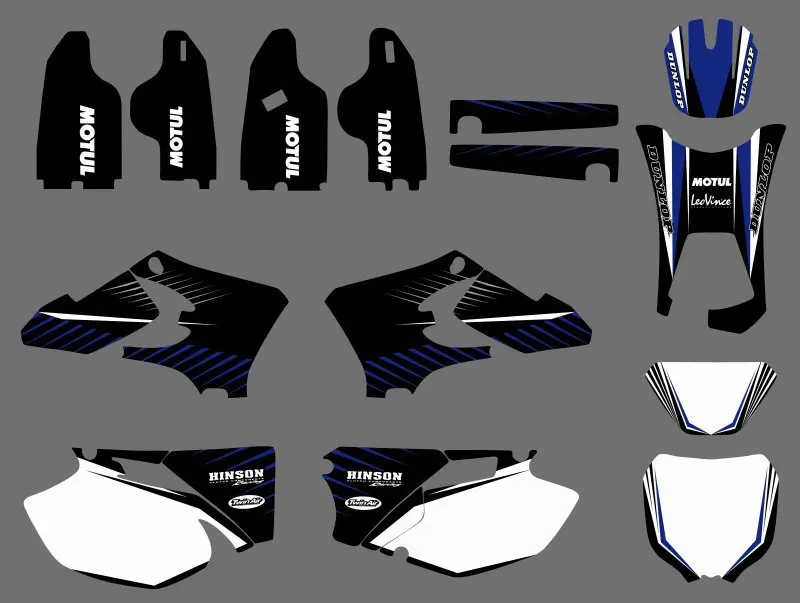 

0496 NEW TEAM GRAPHICS BACKGROUNDS DECALS FOR WR250F WR450F WRF 250 450 2005 2006