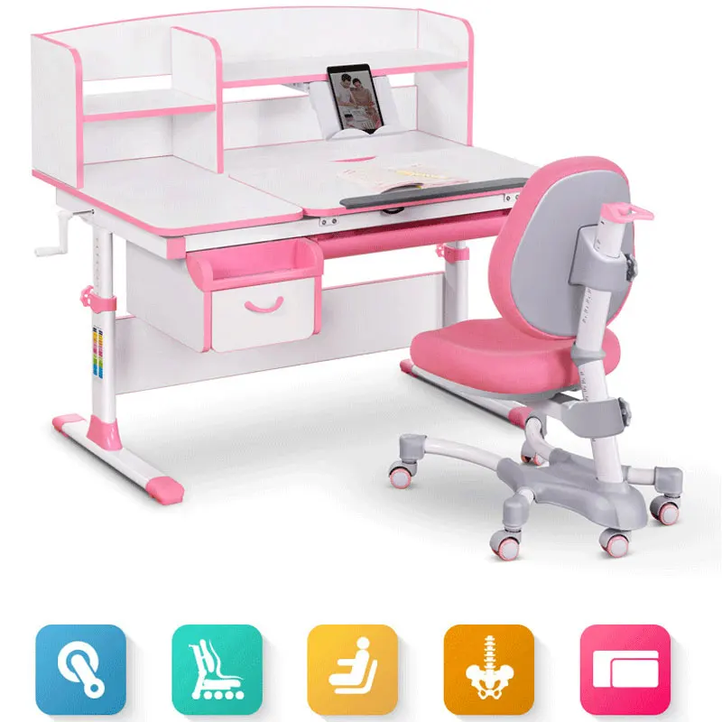 Children S Study Desk Desk Can Be Raised And Lowered Writing Desk