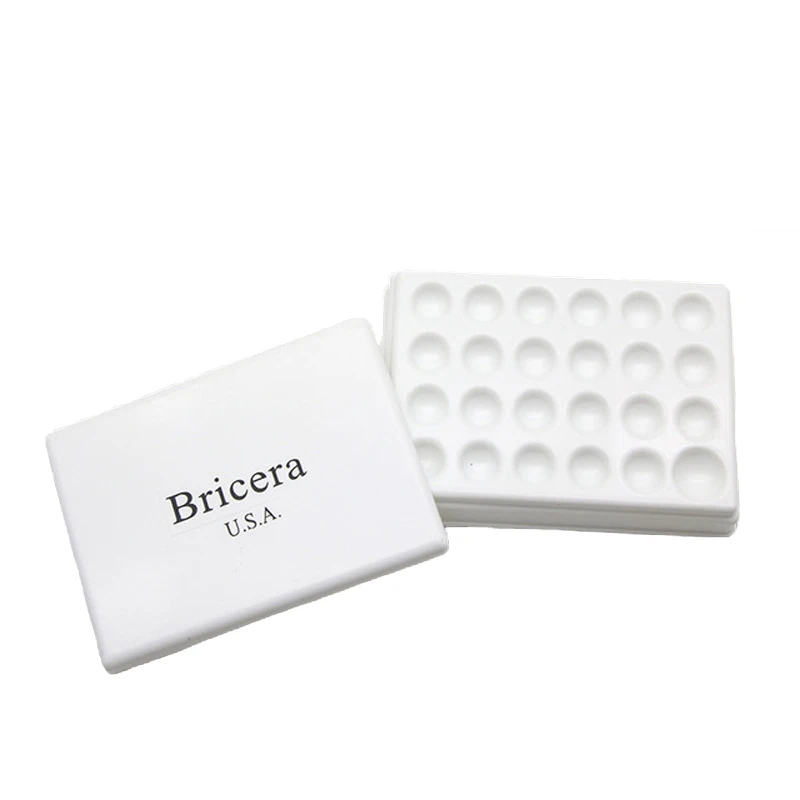 

Dental lab Porcelain palette Mixing Slab Plate Mixing Ceramic Watering Wet Tray with tooth repair kit