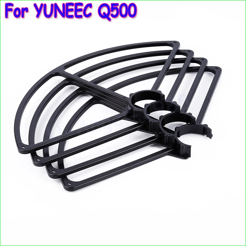 

4pcs Plastic 4K Prop Blade Propeller Guard for YUNEEC Q500 Quadcopter white black(1set)