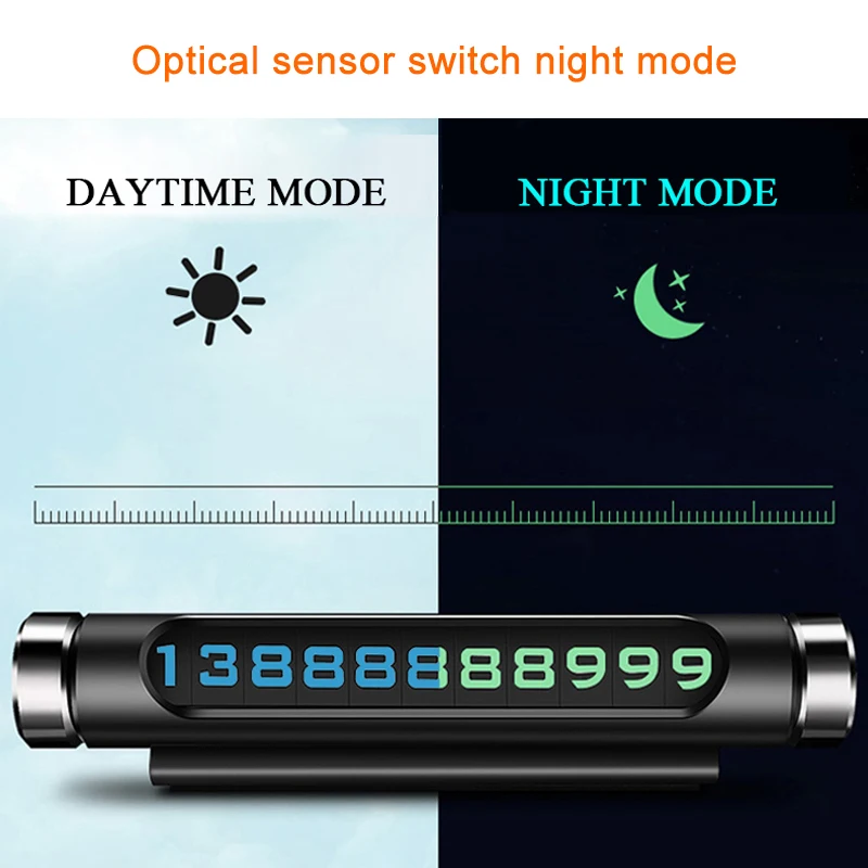 Автомобильная светящаяся номерная табличка для парковки, скрытая наклейка для Kia Rio K2 K3 Ceed Sportage 3 sorento cerato, подлокотник picanto soul optima
