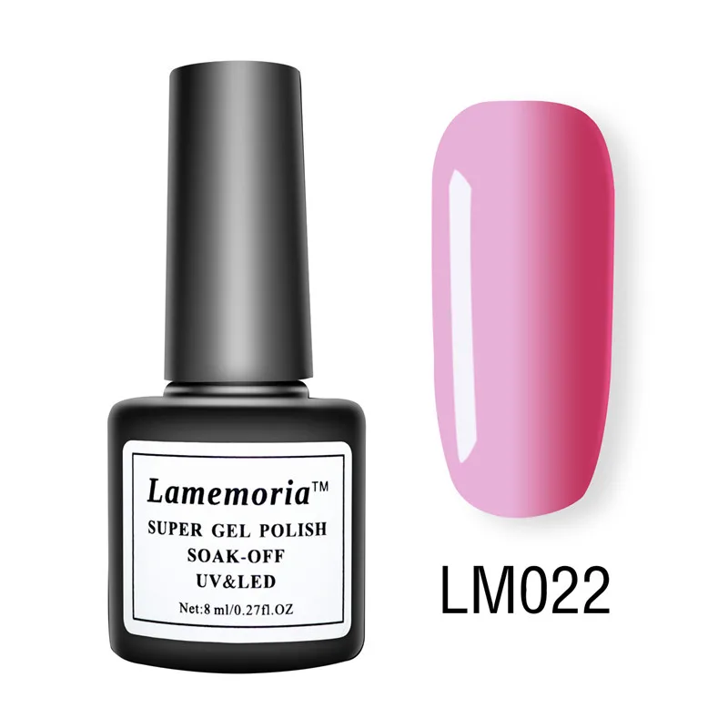 8ml Gel Nail Polish Red Pink Series Soak Off UV/LED Nail Gel Varnis Manicure Semi Permanent Nail UV Gel Lacquer Primer Base Coat