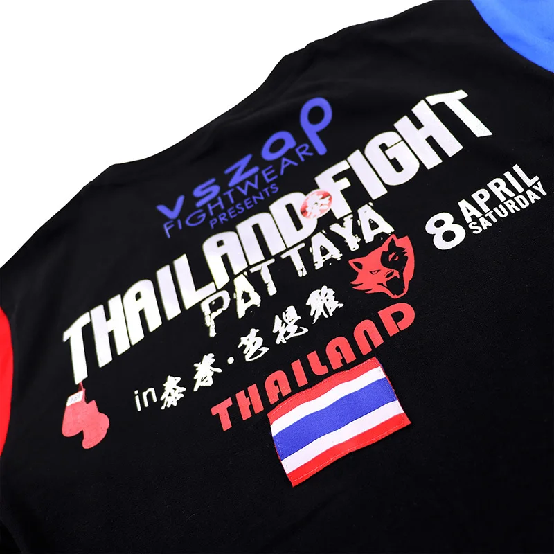 Футболка Muay Thai Wulin пуловер для занятий фитнесом ММА муай тай|Майки бокса| |