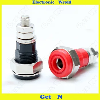 

5pcs 6mm Banana Jack Socket Connector Panel Pure Copper High Pressure 50A Large Current Terminals H-3017