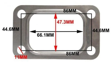 

1 pcs T3 T34 T35 T38 GT35 GT35R Turbo Turbine Inlet Manifold Gasket 304 Stainless Steel EP-CGQ13D