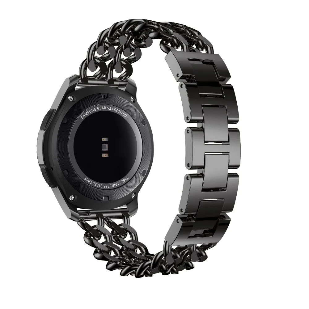 Металлические браслеты для samsung gear S3 Frontier классический ремешок для часов из нержавеющей стали 22 мм ремешок для samsung Galaxy Watch 46 мм браслет