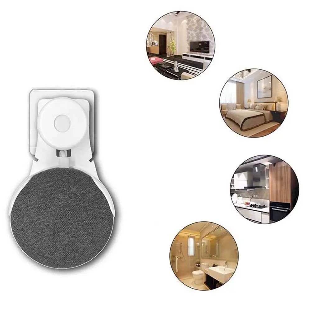 Smart Speaker Outlet Wall Mount Holder For Google Home Mini Voice Assistant Wall-mounted Space-saving ABS Wall Mount Holder Smart Speaker Outlet Wall Mount Holder For Google Home Mini Voice Assistant Wall-mounted Space-saving ABS Wall Mount Holder