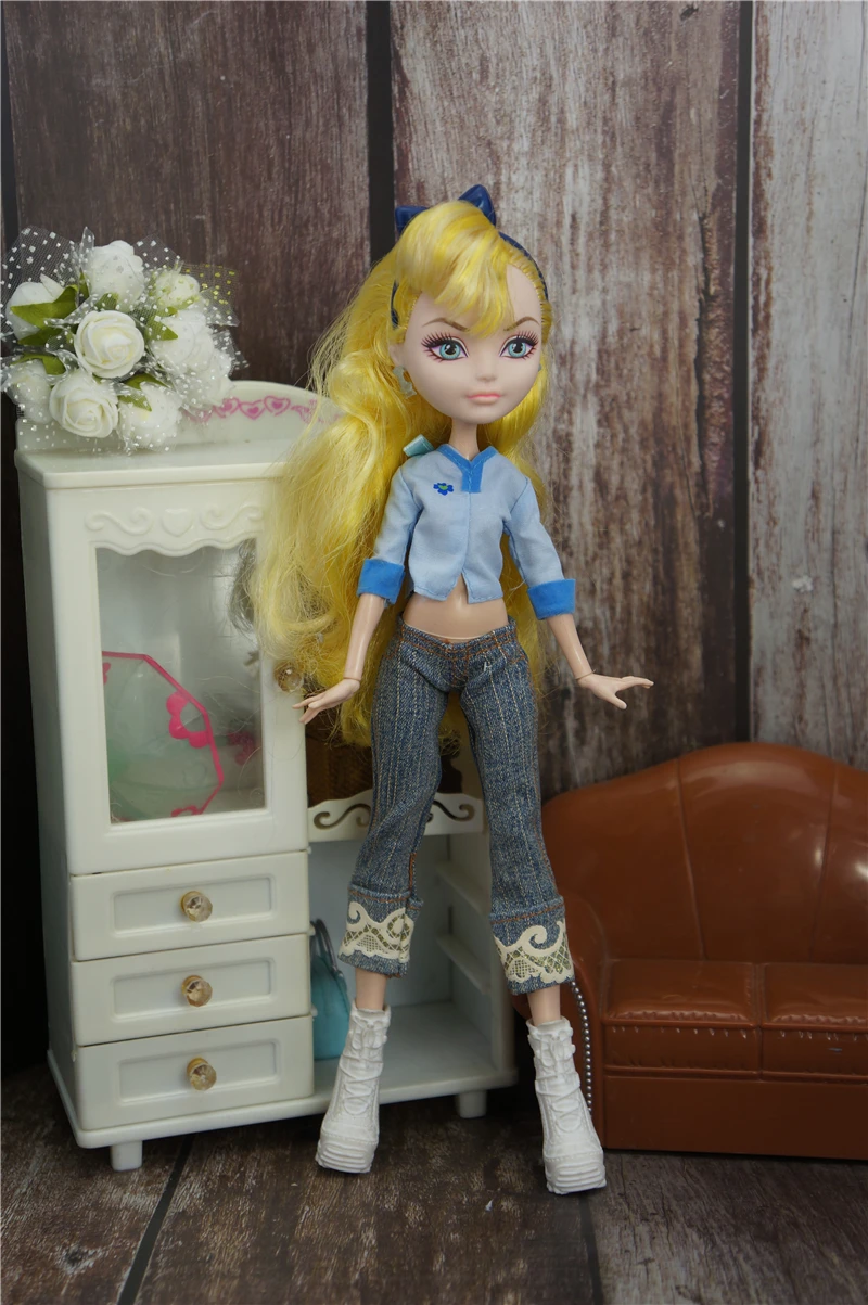 Модная детская кукла bjd, аксессуары, игрушки, подарок для девочек, Одежда для куклы, праздничное платье, повседневный костюм, для кукол Monster High, 1/6 113