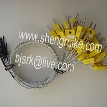 Точки сварки типа К термопары с мини-разъем, 2*0.2 мм, Длина 500 мм