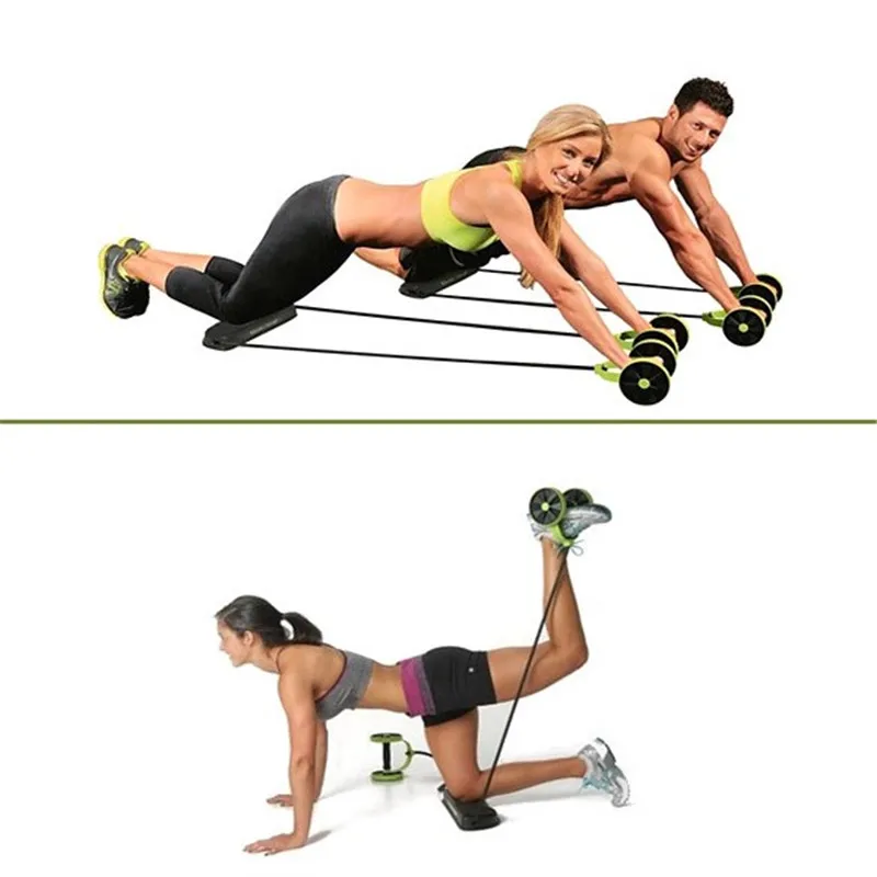 New Muscle Exercise Equipment Home Fitness Equipment Double Wheel