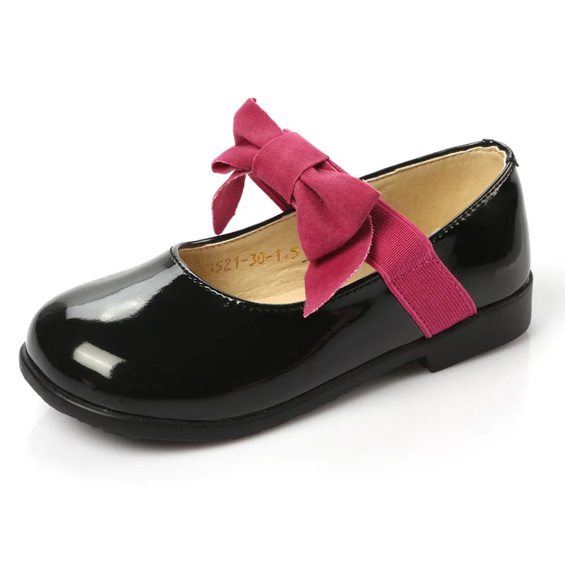 Spring Autumn New Childrens princess shoes little Baby Girls student Casual shoes bowknot Dance Wedding Party Shoes