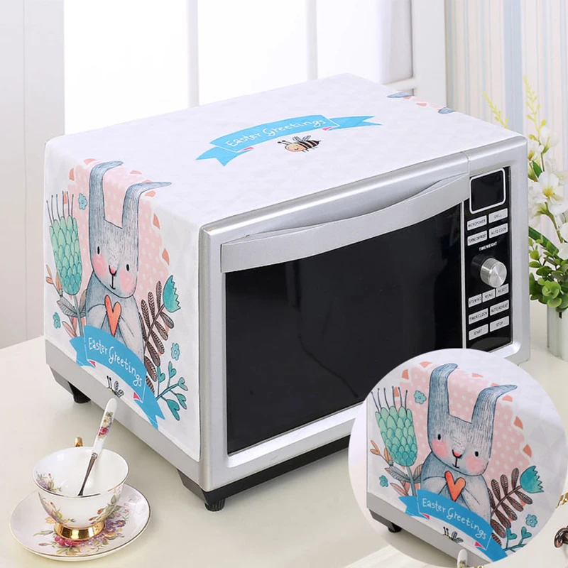Чехол для микроволновой печи Kawaii с креативным кроличьим принтом 1 шт.