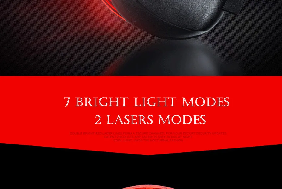 Flash Deal VICTGOAL LEB Bike Light LED Backlight Seatpost MTB Taillight 2 Laser Cycling Rear Lights Night Safety Warning Lamp Bicycle Light 6