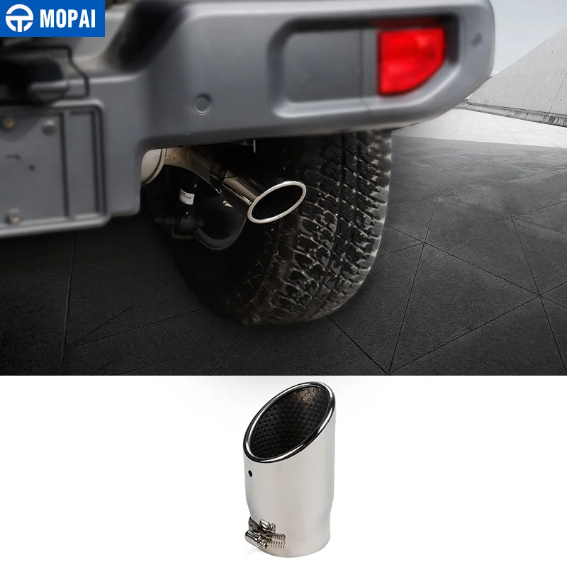 MOPAI Car Mufflers for Jeep Wrangler 2018 Car Rear Tail Exhause Pipe