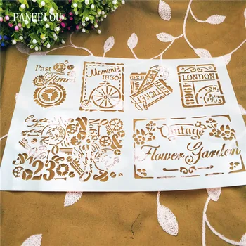 

Various stamps scrapbook stencils spray plastic mold shield DIY cake hollow Embellishment printing lace ruler valentine