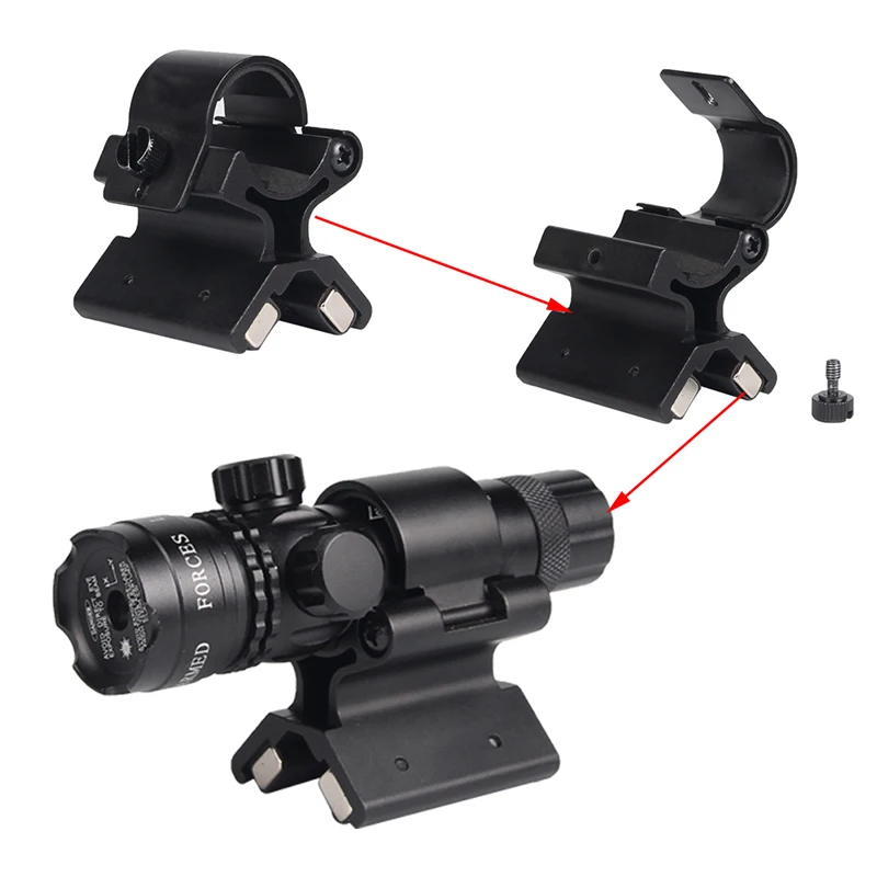 Magnetic X Weapon Mount for 1 Inch Flashlights Torch Bracket Scope Mount (6)