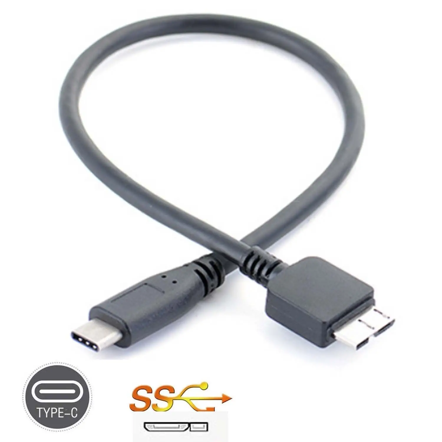 USB 3.1 نوع-C USB-C إلى USB 3.0 مايكرو B كابلات الموصلات لجوجل Chromebook بكسل بكسل 2 LS اللوحي إلى قرص صلب خارجي
