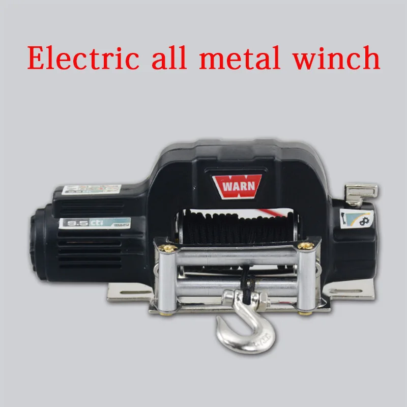 

Free shipping TRX4 KM2 generation 1/10 simulation climber all metal winch D90 SCX10 electric Capstan metal hook for Model car